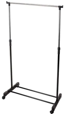 Produktbild von Storage solutions Kleiderständer mit Einzelstange 4 Rollen Metall