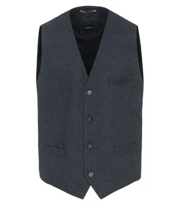 Produktbild von VENTI Herren Anzugweste V-Ausschnitt Regular-Fit Blau 52
