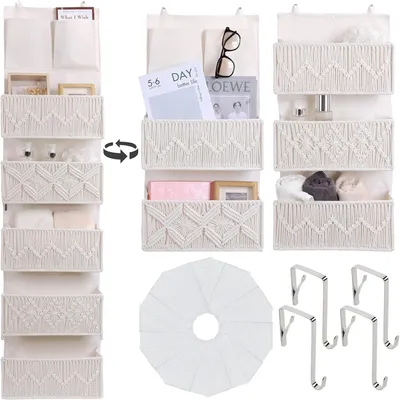 Productafbeelding van Hangende organizer met 5 vakken - Flexibel - 1 verdeeld in 2 organizer - Hangend opbergen - Slaapkamer - Kinderkamer