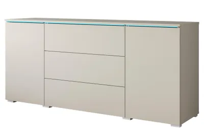 Produktbild von MINIO go for it, Kommode "VEVE", 150 cm, mit LED Beleuchtung, Beige Kaschmir Farbe