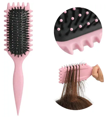 Image de Brosse de coiffure pour cheveux bouclés, démêlante, pour boucles Curls