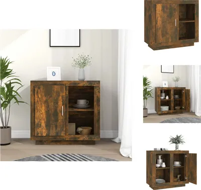 Produktbild von vidaXL Sideboard Räuchereiche 80x40x75 cm -  Sideboards