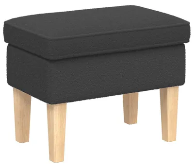 Zdjęcie produktu dla Taboret vidaXL, ciemnoszary, 55 x 35 x 41 cm, bouclé