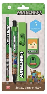 Image de Set de papeterie Minecraft 5 articles