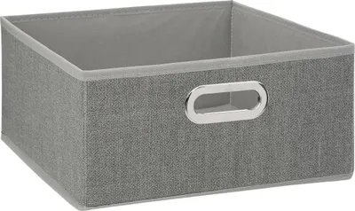 Produktbild von Aufbewahrung Korb Stoff hellgrau 31x15x31 cm