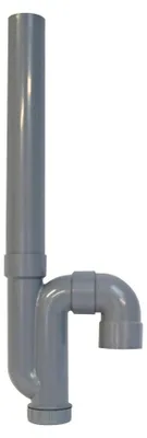 Produktbild von SOMATHERM FOR YOU – Universal-Ablaufsiphon für Waschmaschinen (Waschmaschine oder Geschirrspüler) – Mit Entleerungsstopfen – Vertikaler Abfluss