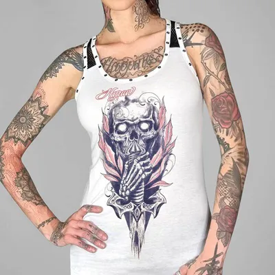 Produktbild von Rundhals Tank Top Knight Design Größe M