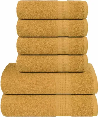 Produktbild von 6-tlg. Handtuch-Set FROGN Gold 360 g/m²