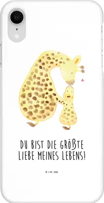 Produktbild von Mr. & Mrs. Panda Iphone XR Handyhülle Giraffe Kind - Weiß - Geschenk, Lieblingsmensch, Sohn, Mutter, Mama, Handy Case, Premium Kunststoff, Tochter, Afrika