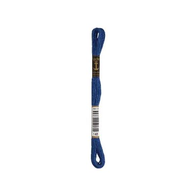 Image de Fil à broder Anchor Sticktwist 4635000-00148, couleur marine, 100 % coton