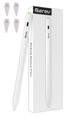 Productafbeelding van Barev Stylus pen | Alleen voor iPads 2018-2026 | iPad Pen met Palm Rejection | Alternatief voor Apple Pencil-gebruikers | Magnetisch & USB-C Opladen