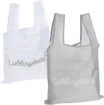 Produktbild von com-four® 3x Faltbare Einkaufstasche in tollen Farben aus Nylon, wiederverwendbare Einkaufstüte in Transporttasche