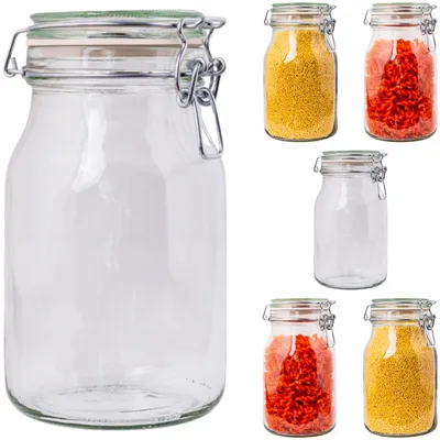 Produktbild von Zaplanowane Hermetisches Glas-Vorratsglas 1100ml mit Bügelverschluss