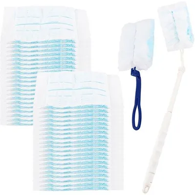 Immagine prodotto di Set di panni in microfibra, 40 pezzi, per Swiffer Duster, peli di animali, polvere e sporco