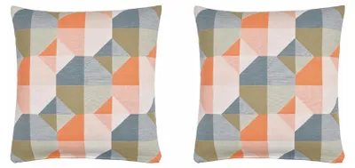 Produktbild von IKEA SVARTHÖ Kissenbezug orange mehrfarbig Baumwolle 50x50 cm