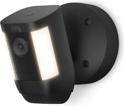 Produktbild von Ring Spotlight Cam Pro Wired - IP-Sicherheitskamera - Outdoor - Kabellos - Decke/Wand - Schwarz - Box