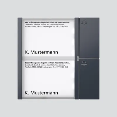 Produktbild von Siedle Tastenmodul TM 612-2 AG anthrazitgrau 210004998-00