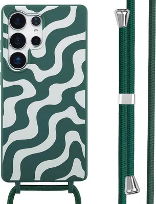 Immagine prodotto di Custodia in silicone imoshion con cinturino Samsung Galaxy S25 Ultra - Petrol Green Groovy