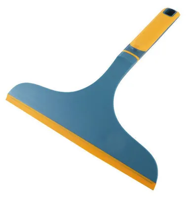 Image de Raclette pour fenêtres, douches, portes, voitures, outil de nettoyage flexible et souple en PP-TPR avec manche courbé, vert foncé