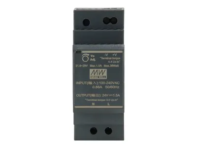 Produktbild von ind. Netzteil POW-2411 24VDC 30W DIN-Schiene