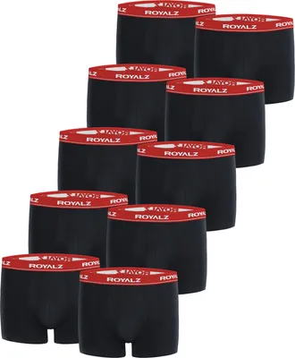Produktbild von ROYALZ Boxershorts (10 Stück) Herren Unterwäsche Set Unterhosen 95% Baumwolle 5% Elasthan