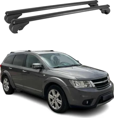 Produktbild von Dachträger für Fiat Freemont 2011-2020 Gepäckträger Grundträger Alu Schwarz 2x