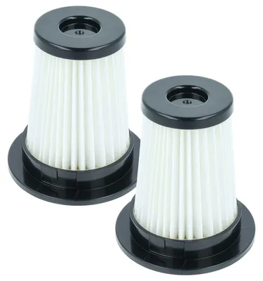 Produktbild von vhbw 2x Staubsaugerfilter kompatibel mit Grundig GMS3880, VCP3130L Staubsauger - HEPA-Filter Schwarz Weiß