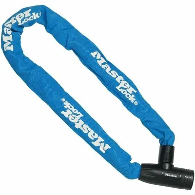 Produktbild von MASTER LOCK Fahrradkettenschloss [Schlüssel] [90 cm Kette] [Blau] 8391EURDPROCOLB