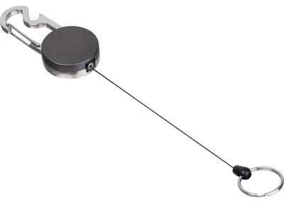 Produktbild von Ausziehbarer Schlüsselanhänger / aus Metall / Karabiner mit Flaschenöffner