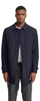 Produktbild von bugatti Herren Mantel Modern Fit wasserabweisend Basic Kragen
