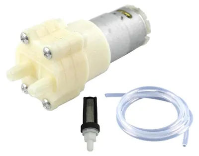 Membranpumpe 385 DC 6-12V mit Schlauch & Filter 1,5-2 L/min