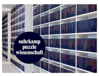 Obrázek produktu pro Puzzle "50 let vydavatelství Suhrkamp Taschenbuch Wissenschaft": Puzzle "Suhrkamp Wissenschaft"