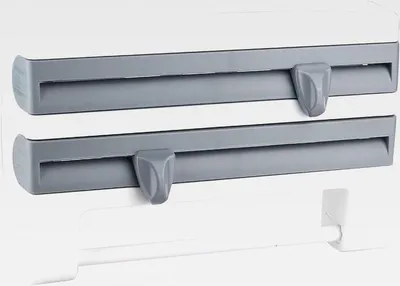 Produktbild von Wand-Küchenrollenhalter mit Regalen Folienschneider Abnehmbare Papiertuchhalterstange für Wandmontage – Khaki Blau