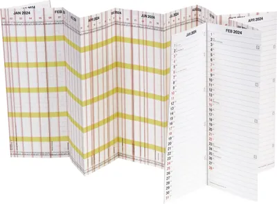 Productafbeelding van BRUNNEN Vakantieplanner "PLANORAMA" 20241 pagina = 15 maanden138 x 29,5 cm, vouwblad