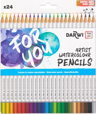 Produktbild von Darwi For You, Schachtel mit 24 Aquarellfarbstiften