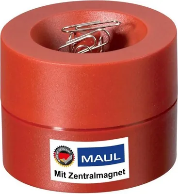 Image de MAUL Distributeur d'agrafes MAULpro plastique acier métal 7.3 x 7.3 x 6 cm rouge