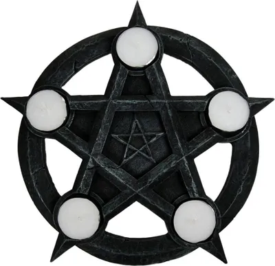 Produktbild von Nemesis Now - Pentagramm Teelichthalter CD2135 (Einheitsgröße) (Schwarz)
