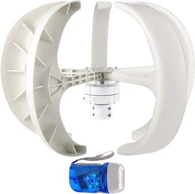 Immagine prodotto di Turbina eolica - 12V, 600W - 5 pale - Generatore eolico - Turbina eolica generatore - Aerogeneratore - Energia eolica