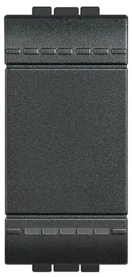 Imagen del producto de Pulsador 1P NO, 10A, 250 Vac - Color antracita, modelo L4005N, marca Bticino Livilight