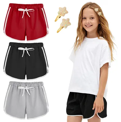 Immagine prodotto di Set da 3 pezzi: pantaloncini sportivi corti per bambine