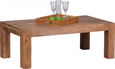 Obrázek produktu pro Konferenční stolek z masivního dřeva akácie 110 cm široký obývací stůl