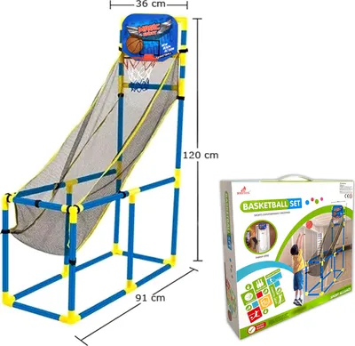 Produktbild von Arcade Indoor Basketball Set Kinder Basketballständer Tür Basketballkorb Netz Basketballspiel Basketballnetz