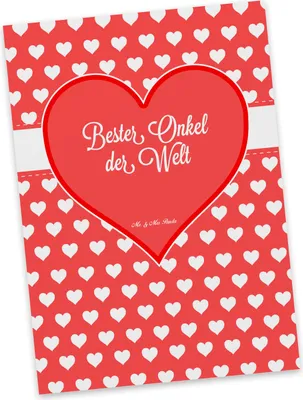 Produktbild von Mr. & Mrs. Panda Grußkarte Onkel - Geschenk, Postkarten, Dankeschön, Ansichtskarte, Postkarte, Fotokarte, Ansichtskarten, Großonkel, Nichte, Familie