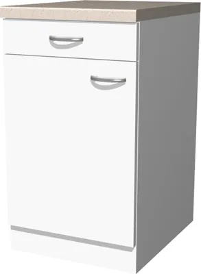 Produktbild von Küchenunterschrank - 50 cm breit - Weiß – Witus