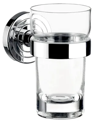 Image de emco polo porte-verre, verre cristal clair, chromé, 072000100