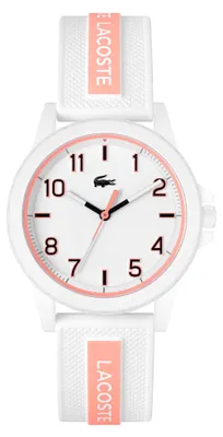 Produktbild von Lacoste Analog Quarzuhr für die Jugend Kollektion Rider mit Weisses Silikonarmba