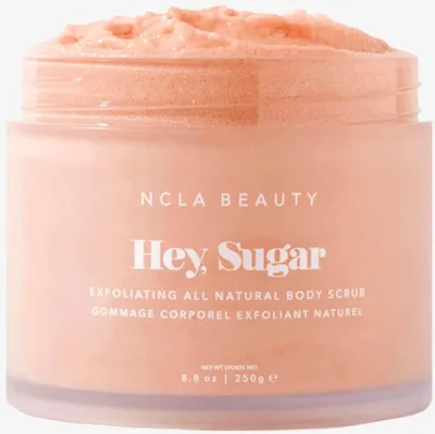 Immagine prodotto di NCLA Beauty, Body Scrub, scrub per il corpo, con fragranza di pesca, effetto esfoliante delicato, per una pelle liscia.