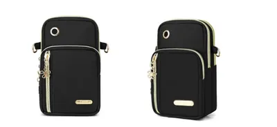 Immagine prodotto di INF Borsa a tracolla in tessuto Oxford Nero