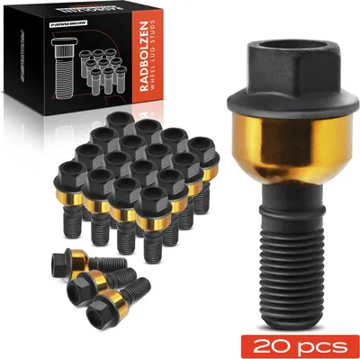 Image de Frankberg 20x Vis de roue pour Porsche 911 991 997 Boxster Cayman Panamera 970