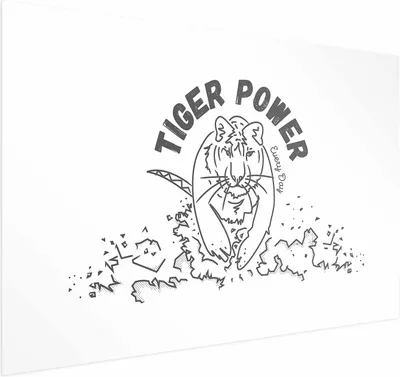 Produktbild von Posterpapier Poster - Tiger Power 42x29.7 cm Tiere g-A-0173-ao-a